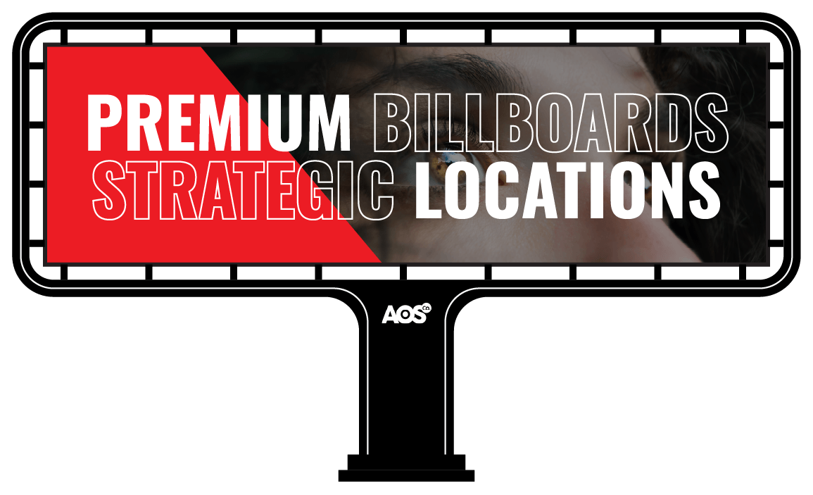 Premium billboards in strategic locations